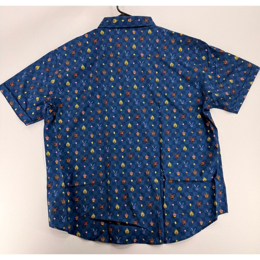 RSVLTS Five Nights at Freddy's Pixel Peril AOP FNAF Shirt Mens 3XL NWT - Picture 2 of 6